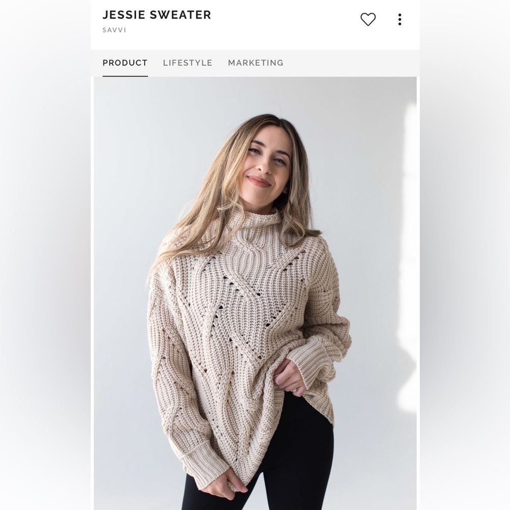 Savvi Jessie Sweater / chunky boho sweater
